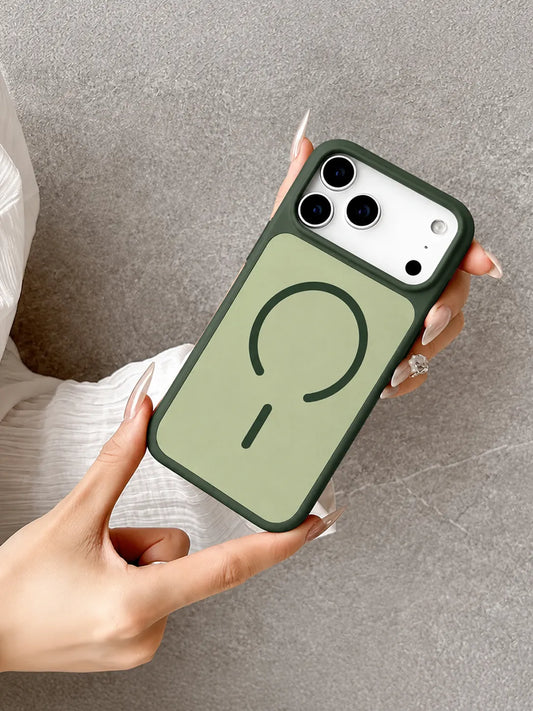 Double Color Matte Magnetic TPU + PC Case for iPhone 17 Pro Max