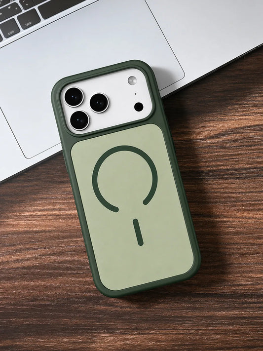 Double Color Matte Magnetic TPU + PC Case for iPhone 17 Pro Max