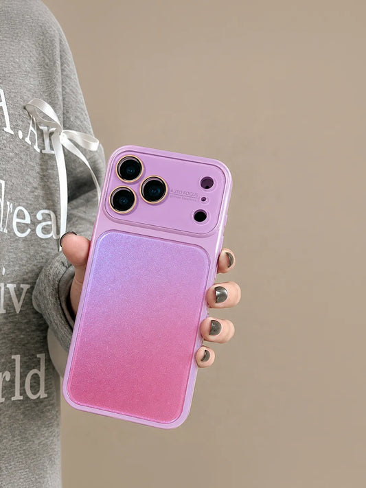 High-Gloss Varnish Gradient Color Full Lens Case for iPhone 17 Pro Max