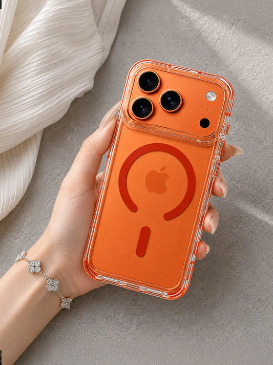 Luxury Magnetic Clear Case for iPhone 17 Pro Max | Shockproof | Anti-Yellowing