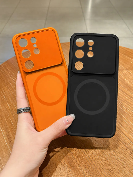 Magnetic Glass Camera Protective Phone case