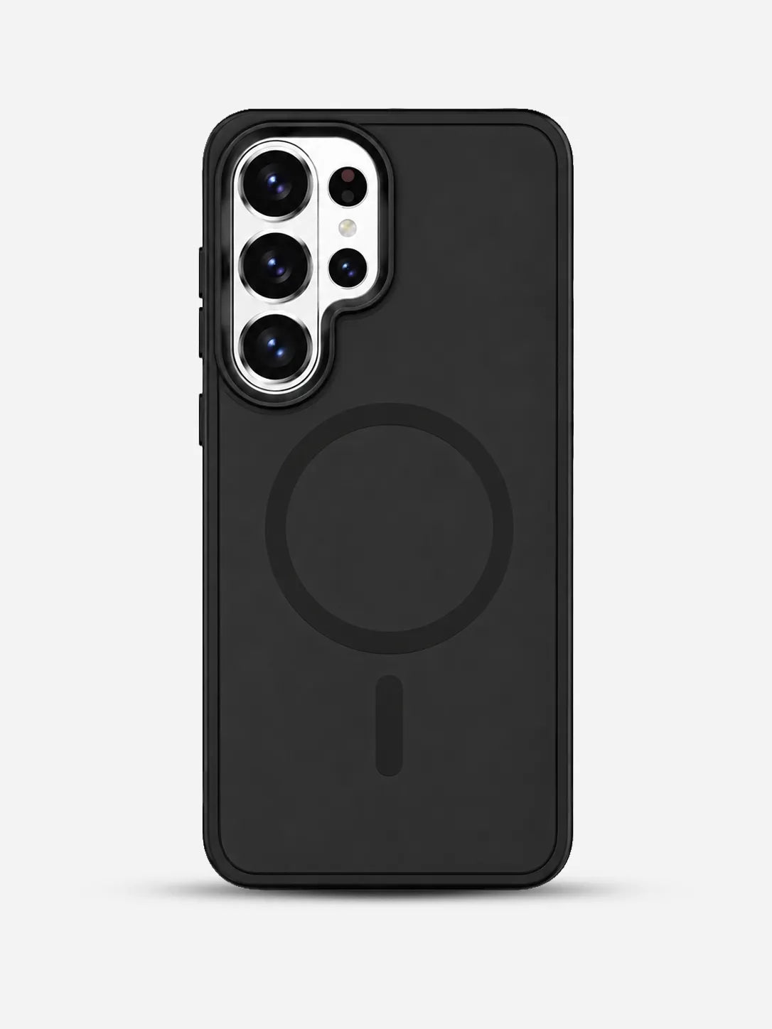 Magnetic Wireless Charge Matte Phone Case black