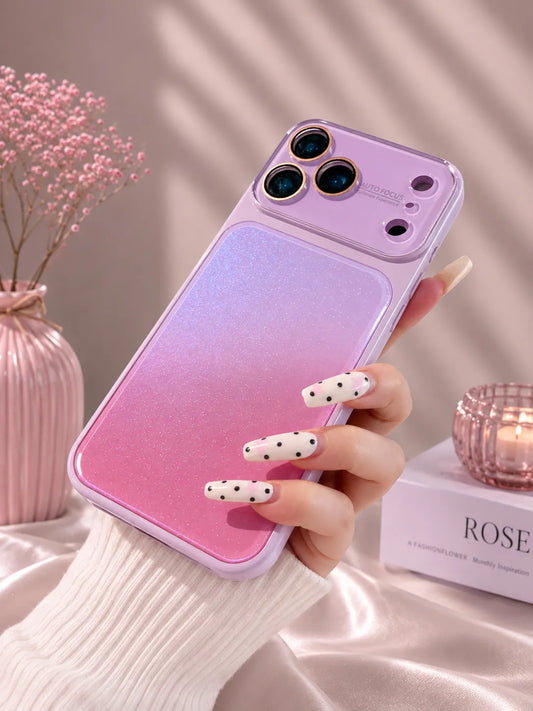 High-Gloss Varnish Gradient Color Full Lens Case for iPhone 17 Pro Max