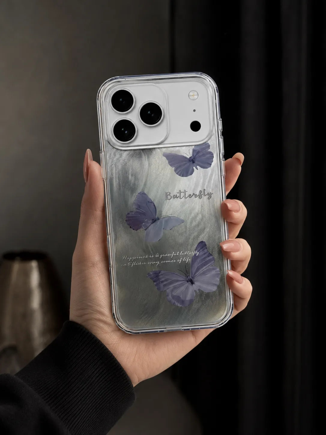 Stylish Butterfly Phone Case for iPhone 17 Pro Max