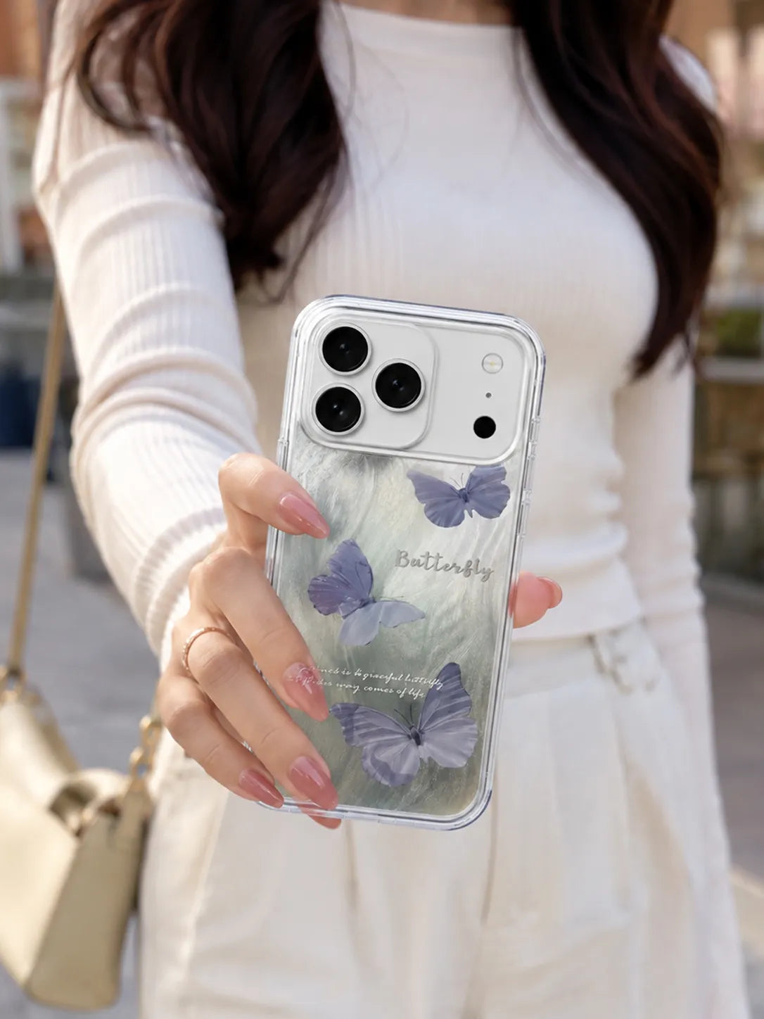 Stylish Butterfly Phone Case for iPhone 17 Pro Max