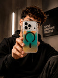 Zazzy Effect Magnetic Clear Case for iPhone 17 Pro Max