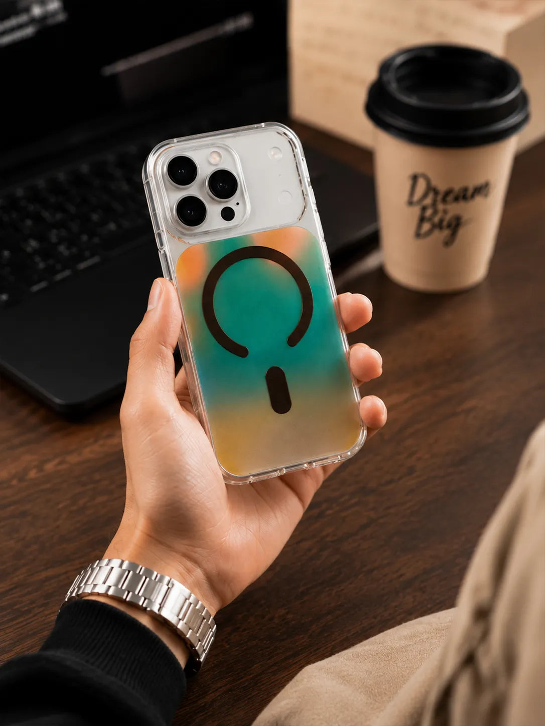 Zazzy Effect Magnetic Clear Case for iPhone 17 Pro Max