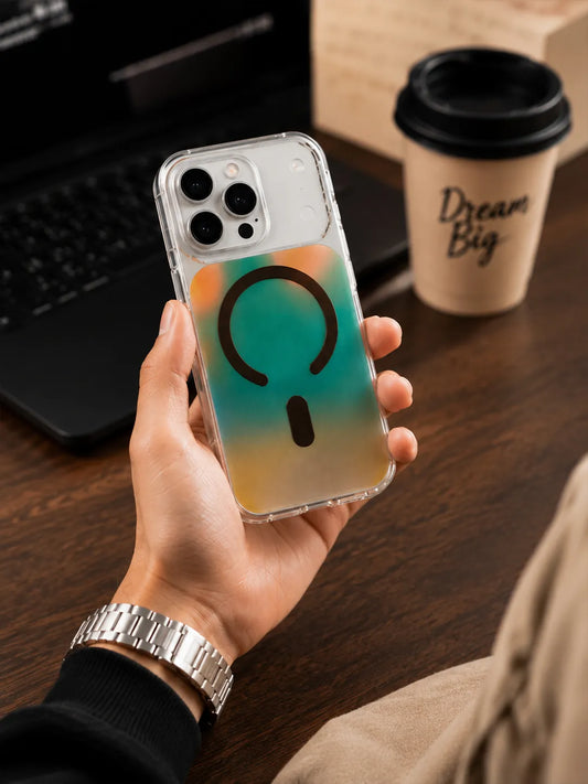 Zazzy Effect Magnetic Clear Case for iPhone 17 Pro Max