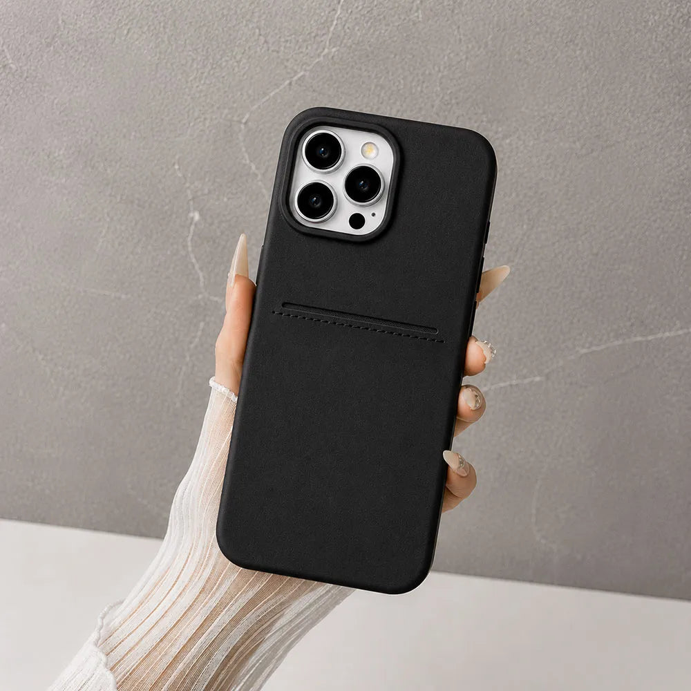 iphone 16 pro leather black