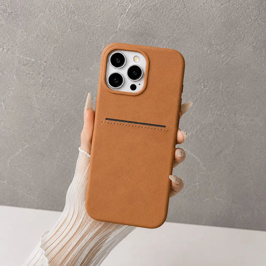 iphone 16 pro case leather brown