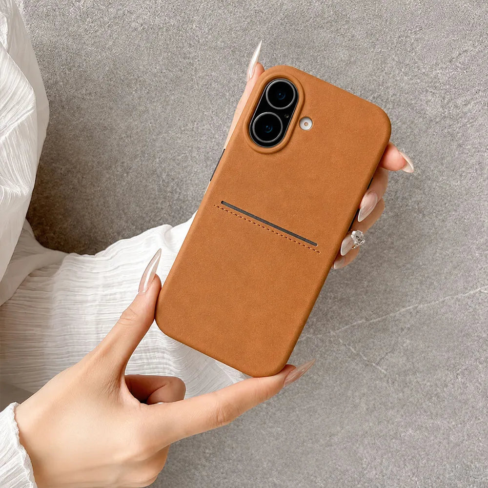 iphone 17 leather case brown